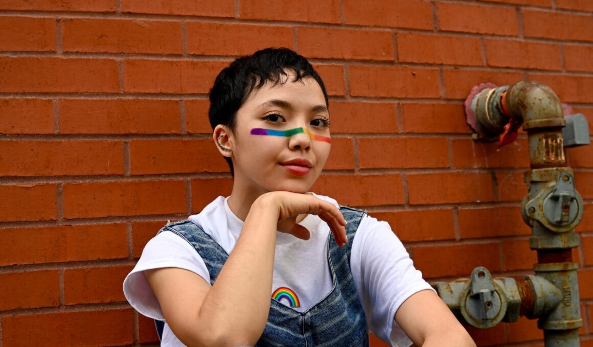 a boy with a painted face